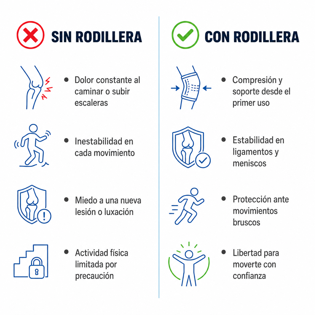 Rodillera Elástica Ajustable Unisex