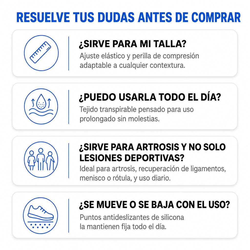 Rodillera Elástica Ajustable Unisex