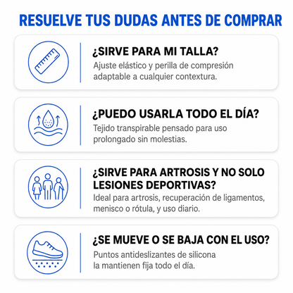 Rodillera Elástica Ajustable Unisex